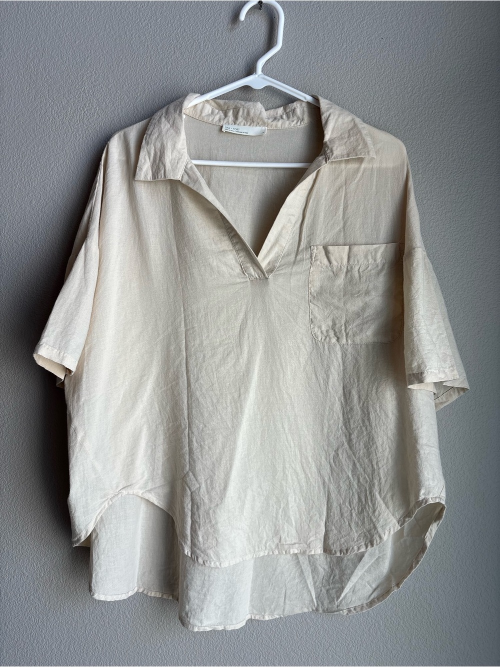 Oak + Fort Effortless Chic Cotton Blouse